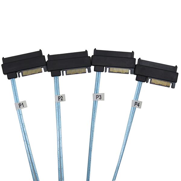Internal HD Mini SAS SFF-8087 Host to 4 SATA 15+7 Cable Internal HD Mini SAS SFF-8087 Host to 4 SATA 15+7 Cable