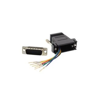 RJ45 к DB15 Мужской модульный последовательный адаптер