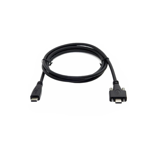 USB 3.1 Type-C male to male Cable With Screws Locking
