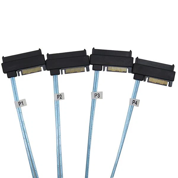Internal HD Mini SAS SFF-8087 Host to 4 SATA 15+7 Server Raid Cable
