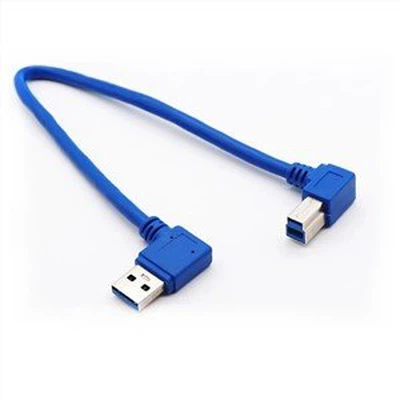 9 0 градусов USB3.0, тип A, штекер B, штекер, прямоугольный шнур сканера