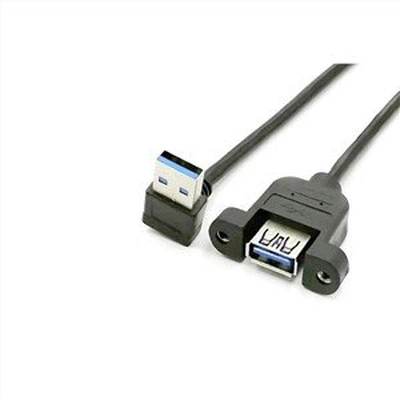 USB 3.0 Женский разъем Панель Крепление к мужскому восходящему наклонному кабелю
