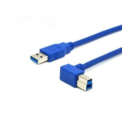 USB 3.0 A мужской к 90 градусам B мужской левый угловой кабель